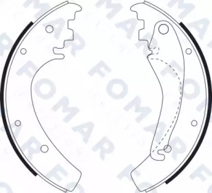 FOMAR FRICTION fo9095 -  Комплект тормозных башмаков, барабанные тормоза